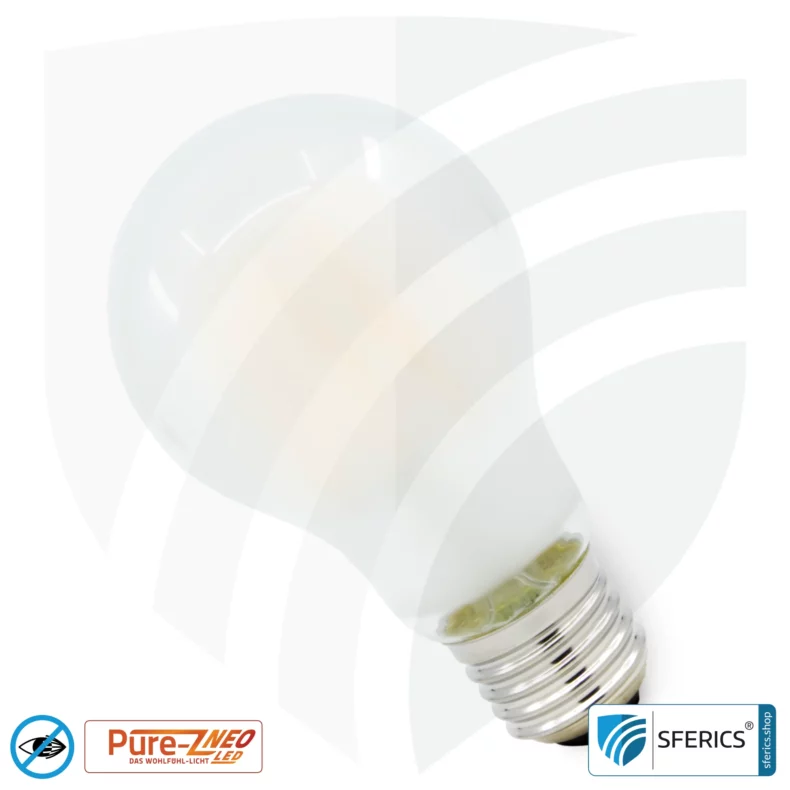 8,2 Watt LED Filament Pure-Z NEO | Hell wie 66 Watt, 830 Lumen | CRI 97 | flimmerfrei | warmweiß | E27 | matt