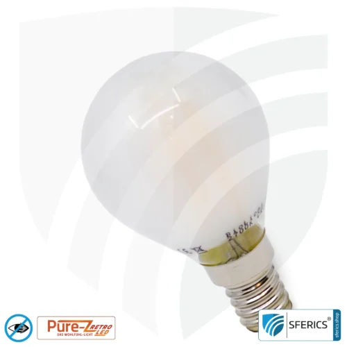 3 Watt LED Filament Pure-Z Retro | Hell wie 30 Watt, 300 Lumen | CRI >90 | flimmerfrei | warmweiß | E14 10 3 Watt LED Filament Pure-Z Retro | Hell wie 30 Watt, 300 Lumen | CRI über 90 | flimmerfrei | warmweiß | E14