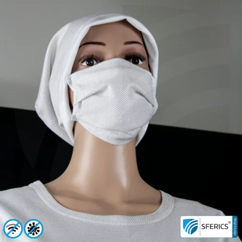 ANTIWAVE MNS Schutzmaske für Mund und Nase | Abschirmstoff mit Silber für antibakterielle Wirkung durch Silberionen | 3x Maximum in Hygiene, Wirkung und Tragekomfort 19 ANTIWAVE MNS Schutzmaske für Mund und Nase | Abschirmstoff mit Silber für antibakterielle Wirkung durch Silberionen | 3x Maximum in Hygiene, Wirkung und Tragekomfort