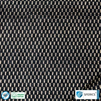 NEW ANTIWAVE OC Abschirmstoff | schwarz | Ideal für Bekleidung und Unterbekleidung | HF Schirmdämpfung gegen Elektrosmog bis 33 dB | 5G ready!