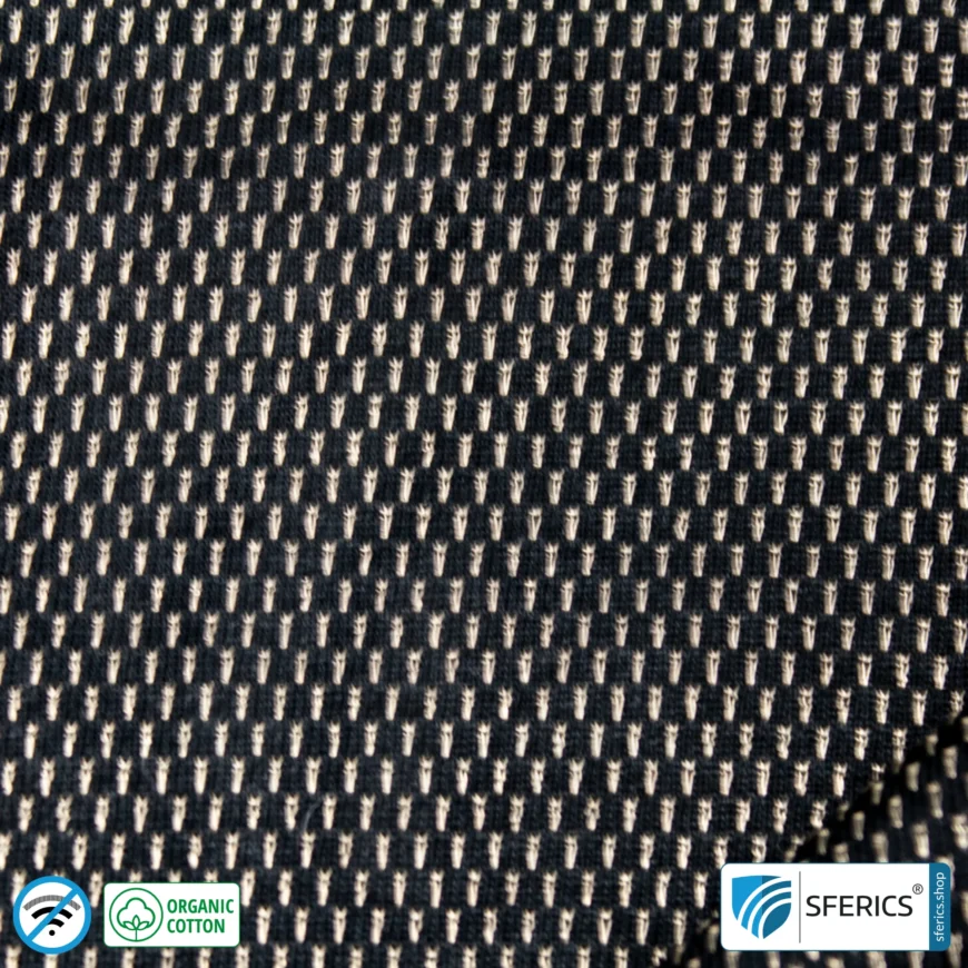 NEW ANTIWAVE OC Abschirmstoff | schwarz | Ideal für Bekleidung und Unterbekleidung | HF Schirmdämpfung gegen Elektrosmog bis 33 dB | 5G ready!