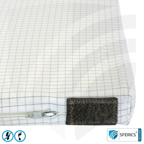 Sitzunterlage | Abschirmung niederfrequenter elektrischer Wechselfelder | ermöglicht Erdkontakt* | Nicht geeignet zur Abschirmung von WLAN, LTE, 5G, usw.!