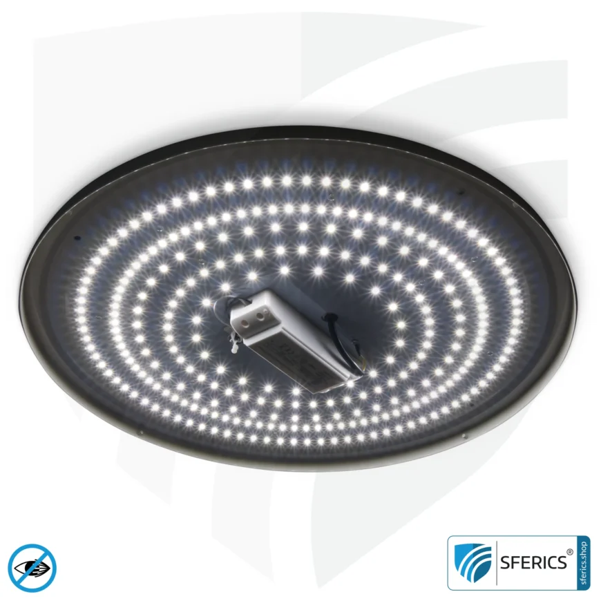 LED Vollspektrum Deckenleuchte SUNNY mit Fernbedienung | bis 4000 Lumen, dimmbar | bis 5900 Kelvin, farbveränderbar | CRI 95 | traumhaftes Licht im Wohnzimmer und Homeoffice