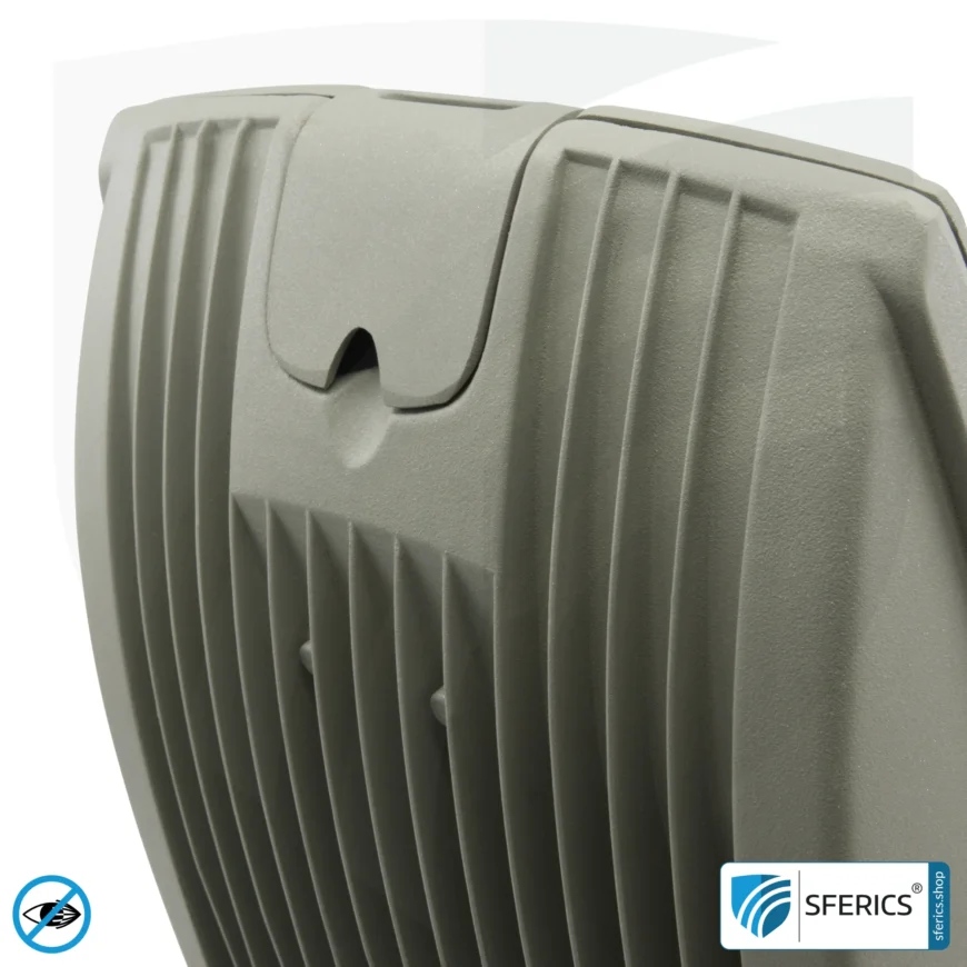 LED Fluter mit Haltebügel, grau | 35 Watt Vollspektrum Tageslicht | Schutzklasse IP65 | 3000 Lumen | flimmerfrei | CRI 95 | ideal für große natürliche Helligkeit in großen Räumen bzw. als indirekter Deckenfluter