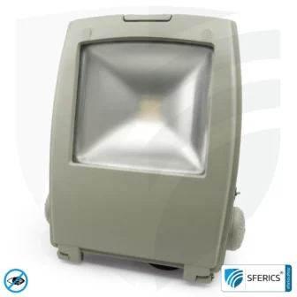 LED Fluter mit Haltebügel, grau | 35 Watt Vollspektrum Tageslicht | Schutzklasse IP65 | 3000 Lumen | flimmerfrei | CRI 95 | ideal für große natürliche Helligkeit in großen Räumen bzw. als indirekter Deckenfluter