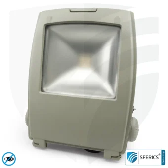 LED Fluter mit Haltebügel, grau | 35 Watt Vollspektrum Tageslicht | Schutzklasse IP65 | 3000 Lumen | flimmerfrei | CRI 95 | ideal für große natürliche Helligkeit in großen Räumen bzw. als indirekter Deckenfluter