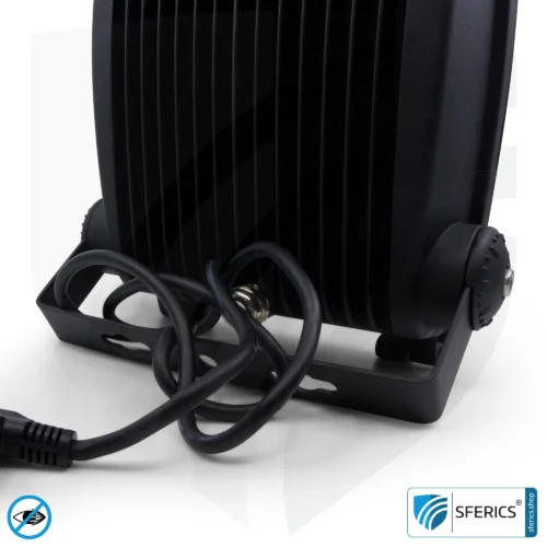 LED Fluter mit Haltebügel, schwarz | 35 Watt Vollspektrum Tageslicht | Schutzklasse IP65 | 3000 Lumen | flimmerfrei | CRI 95 | ideal für große natürliche Helligkeit in großen Räumen bzw. als indirekter Deckenfluter 16 LED Fluter mit Haltebügel, schwarz | 35 Watt Vollspektrum Tageslicht | Schutzklasse IP65 | 3000 Lumen | flimmerfrei | CRI 95 | ideal für große natürliche Helligkeit in großen Räumen bzw. als indirekter Deckenfluter