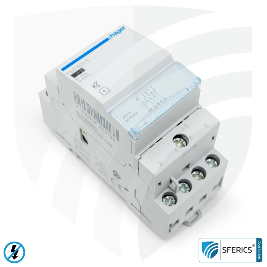 Hilfsrelais ESC 425S | Netzfreischaltung von 3~ Phasen Verbrauchern, mehrere Stromkreise, ... | Erweiterung des Feldfreischalters NA 16-1P Funk | Masterschalter Set-Up