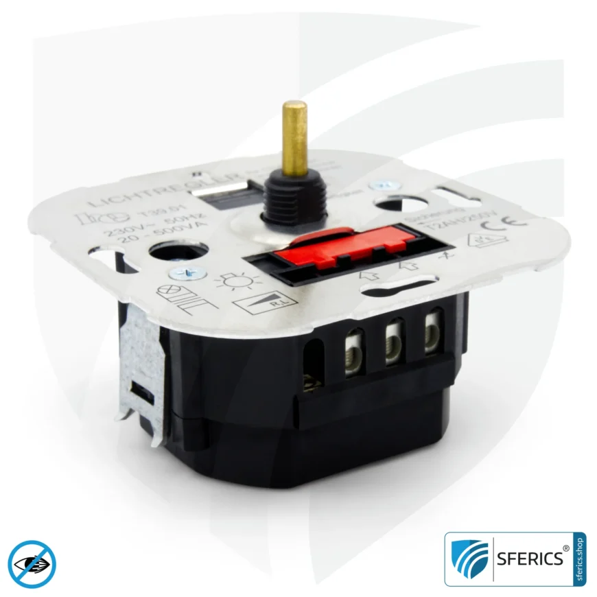 LED Dimmer | Lichtregler für dimmbare 230 Volt LED Lampen | Phasenanschnittdimmer als Dimmereinsatz (TRIAC)