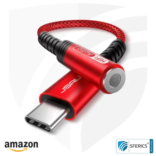 Adapter Klinkenstecker auf USB-C | Ergänzung für Headsets mit Klinkenstecker