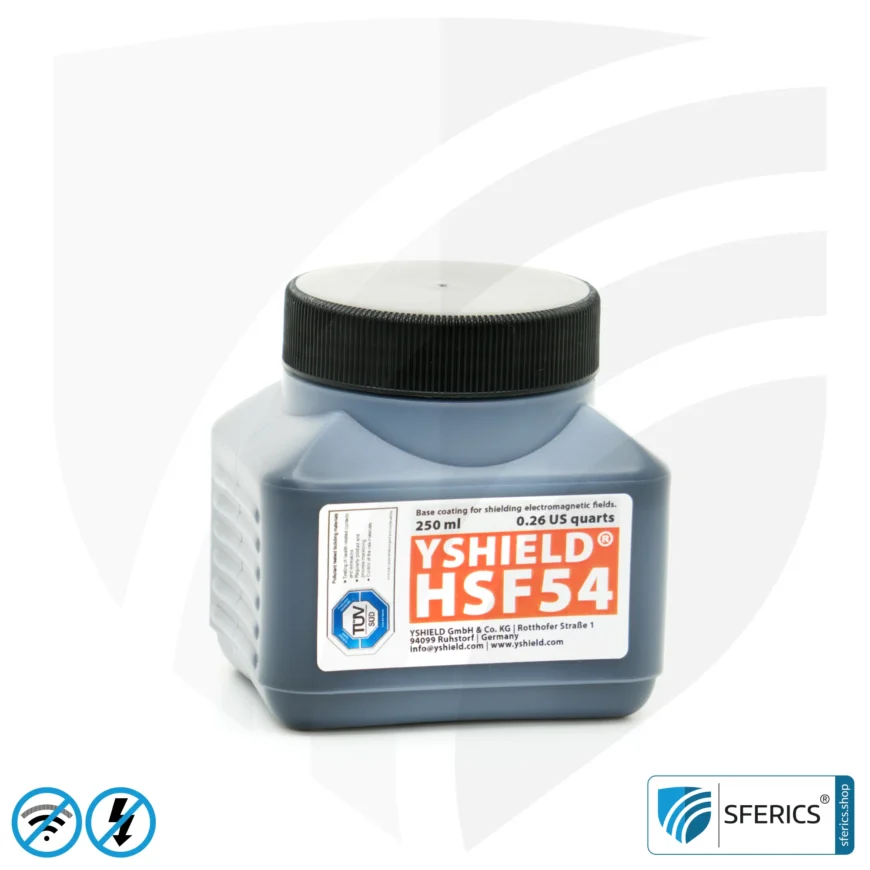 Musterset Abschirmfarben HF | Schutz vor Elektrosmog EMF mit jeweils 250 ml Füllmenge | TÜV SÜD zertifiziert | Perfekt für Materialtests in der Praxis vor dem Kauf