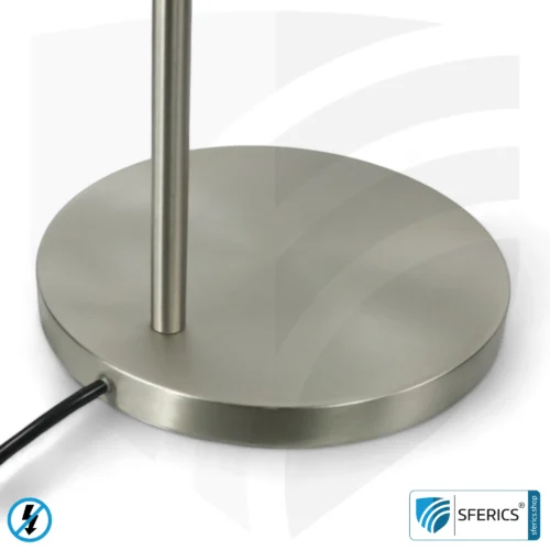 Geschirmte Stehleuchte AMSTERDAM | silber | modernes Design mit stylischen Elementen aus gebürstetem Stahl + Aluminium | Schlauchgelenke, in alle Richtungen drehbar | G9 Fassung 11 Geschirmte Stehleuchte AMSTERDAM | silber | modernes Design mit stylischen Elementen aus gebürstetem Stahl + Aluminium | Schlauchgelenke, in alle Richtungen drehbar | G9 Fassung