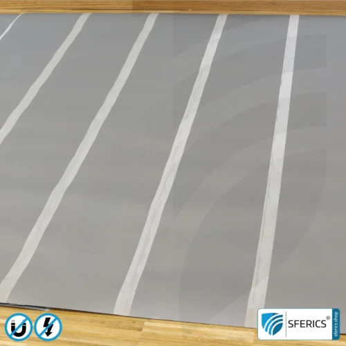 Magnetfeld Abschirmfolie M2L | sehr dünne, zweilagige Folie zur wirkungsvollen Schirmdämpfung von Magnetfeldern | 21 cm Breite 9 Magnetfeld Abschirmfolie M2L | zweilagige Folie zur Schirmdämpfung von Magnetfeldern und dennoch sehr dünn | 21 cm Breite.