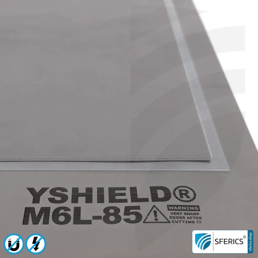 Magnetfeld Abschirmplatte M6L-85 | 80 x 55 cm | sechslagig, laminiert und hoch widerstandsfähig