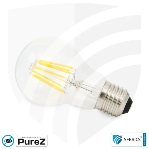 8,2 Watt LED Filament Pure-Z NEO | Hell wie 66 Watt, 830 Lumen | CRI 97 | flimmerfrei | warmweiß | E27