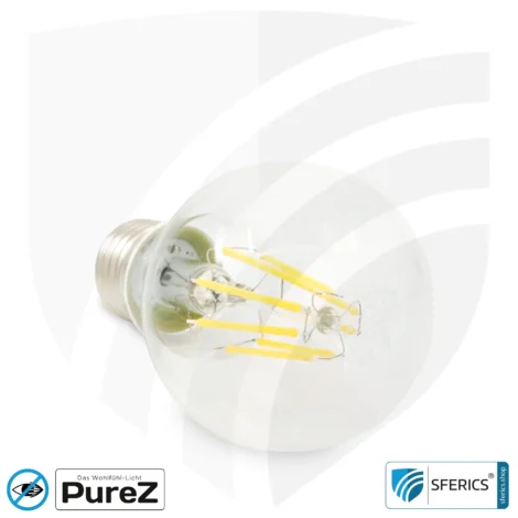 8,2 Watt LED Filament Pure-Z NEO | Hell wie 66 Watt, 830 Lumen | CRI 97 | flimmerfrei | warmweiß | E27 | klar